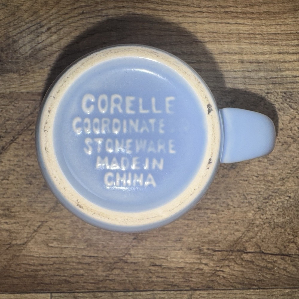 Corelle Coordinates Stoneware Coffee Mug Light Blue